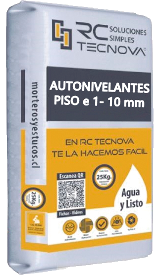 AUTONIVELANTE PISOS BAJOS ESPESORES 1-10 MM SACO 25KG
